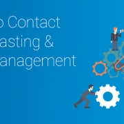 contact center forecasting with gear icons